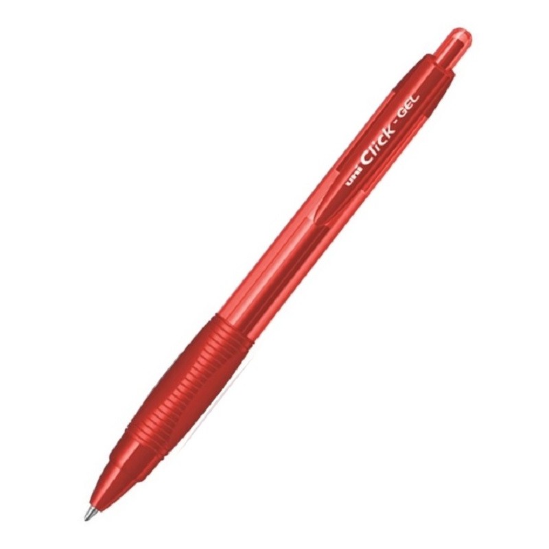 Pen Uni Click Gel Red