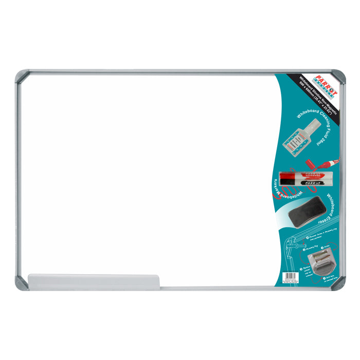Whiteboard 900x600mm Parrot Non-Magnetic Retail