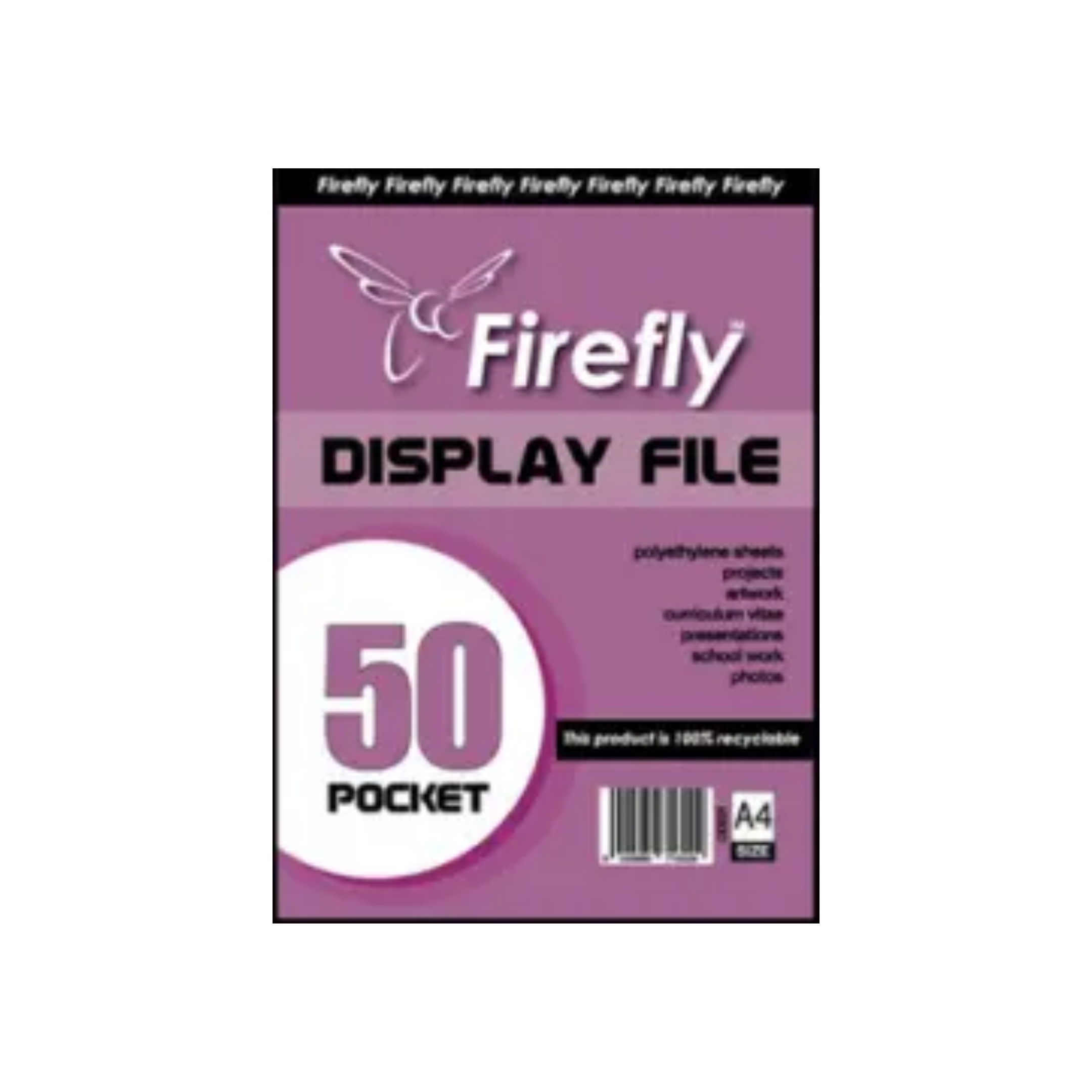 File A4 Firefly 50 pocket Flipfile