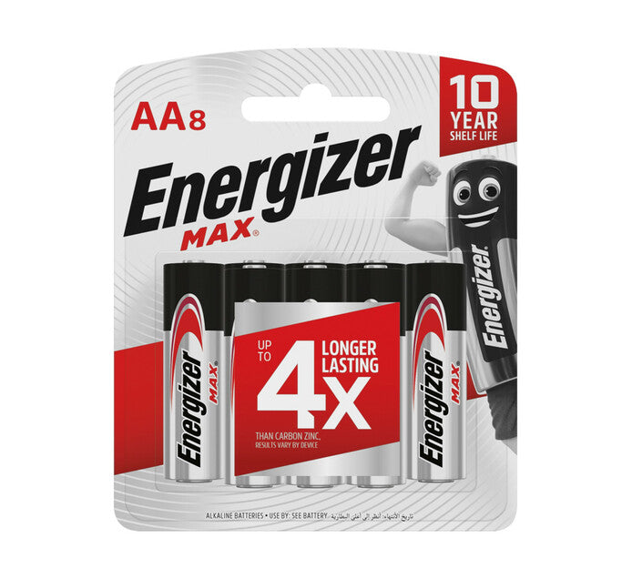 Batteries AA Energizer 8 Pack