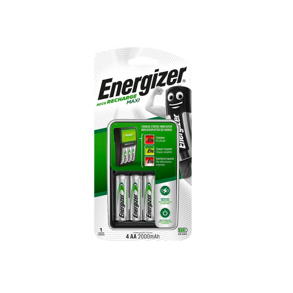 Batteries Maxi AA Energizer ACCU Charger 4 Pack