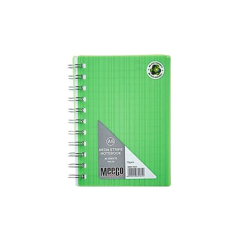 Book A5 Meeco 80pg Note Neon Green