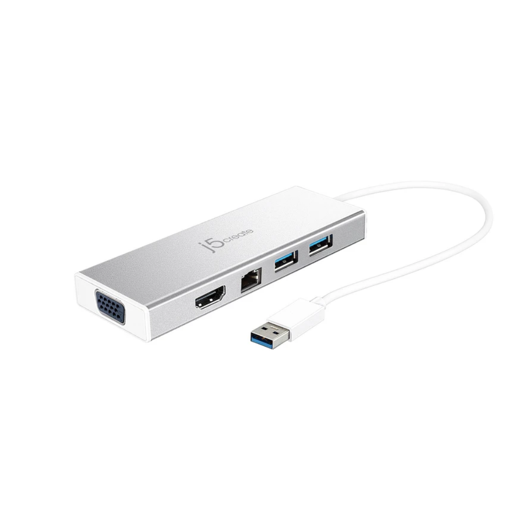 J5Create JUD380 USB3.0 Mini Dock HDMI/VGA/Ethernet